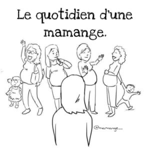 Deuil périnatal illustration du quotidien d'une mamange