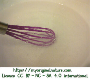 Crédits Mélanie My Original Nature – Licence CC BY-NC-SA 4.0 - Recette désinfectant multi surfaces en gel formation du gel avec la gomme xathane