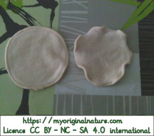 Crédits Mélanie My Original Nature – Licence CC BY-NC-SA 4.0  - Cotons lingettes visage 2 utilisables dans le millefeuille japonais ou layering