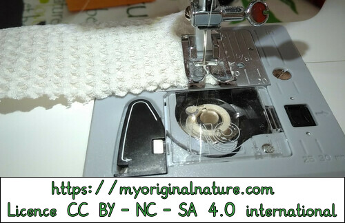 Crédits Mélanie My Original Nature – Licence CC BY-NC-SA 4.0 - Technique couture sans nœud 2
