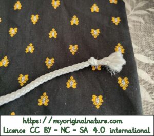 Crédits Mélanie My Original Nature – Licence CC BY-NC-SA 4.0 - Nouage pour cordon sac 2
